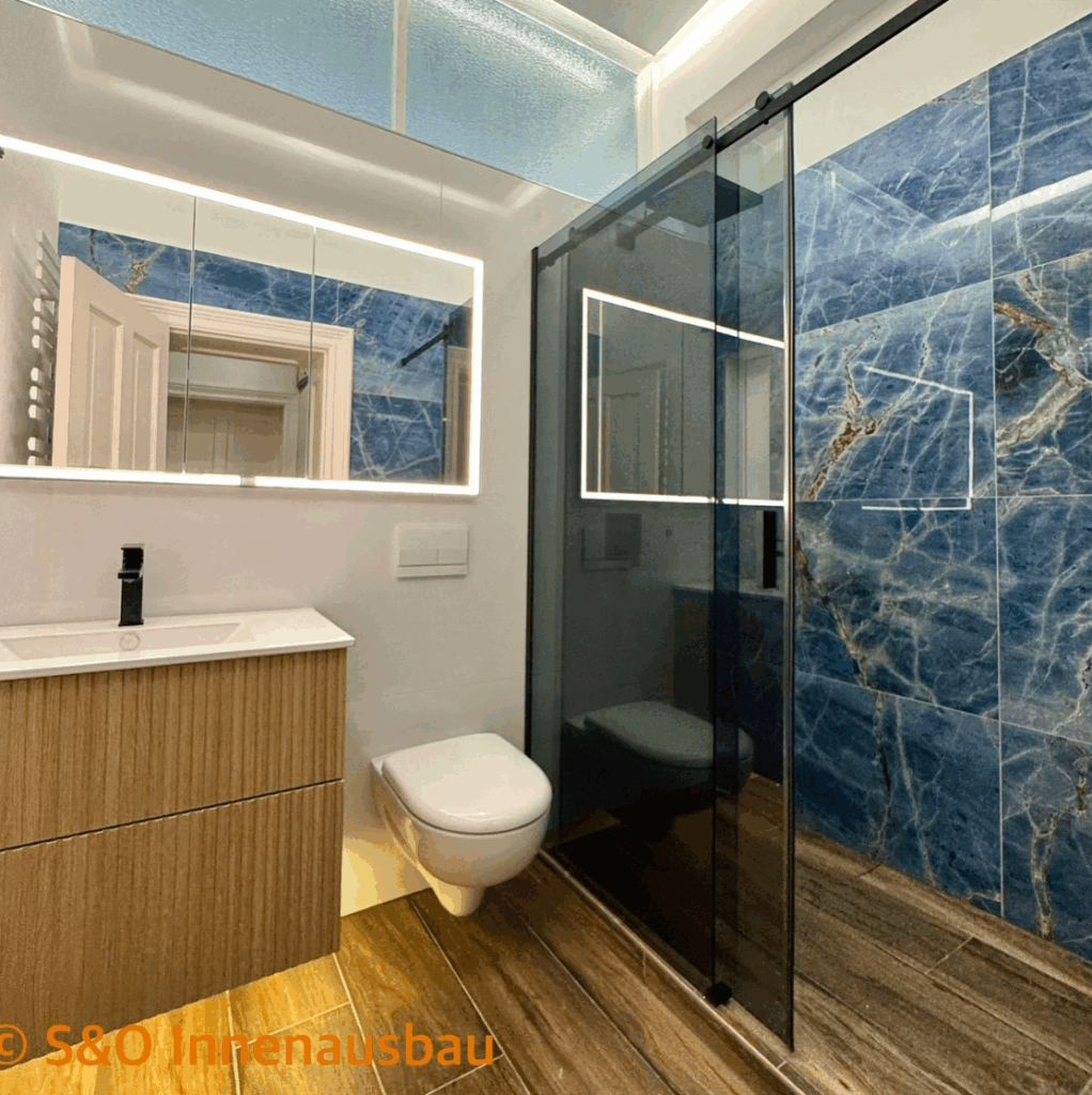 Bodengleiche Dusche – Designbad Kreuzberg, Referenz von S&O Innenausbau