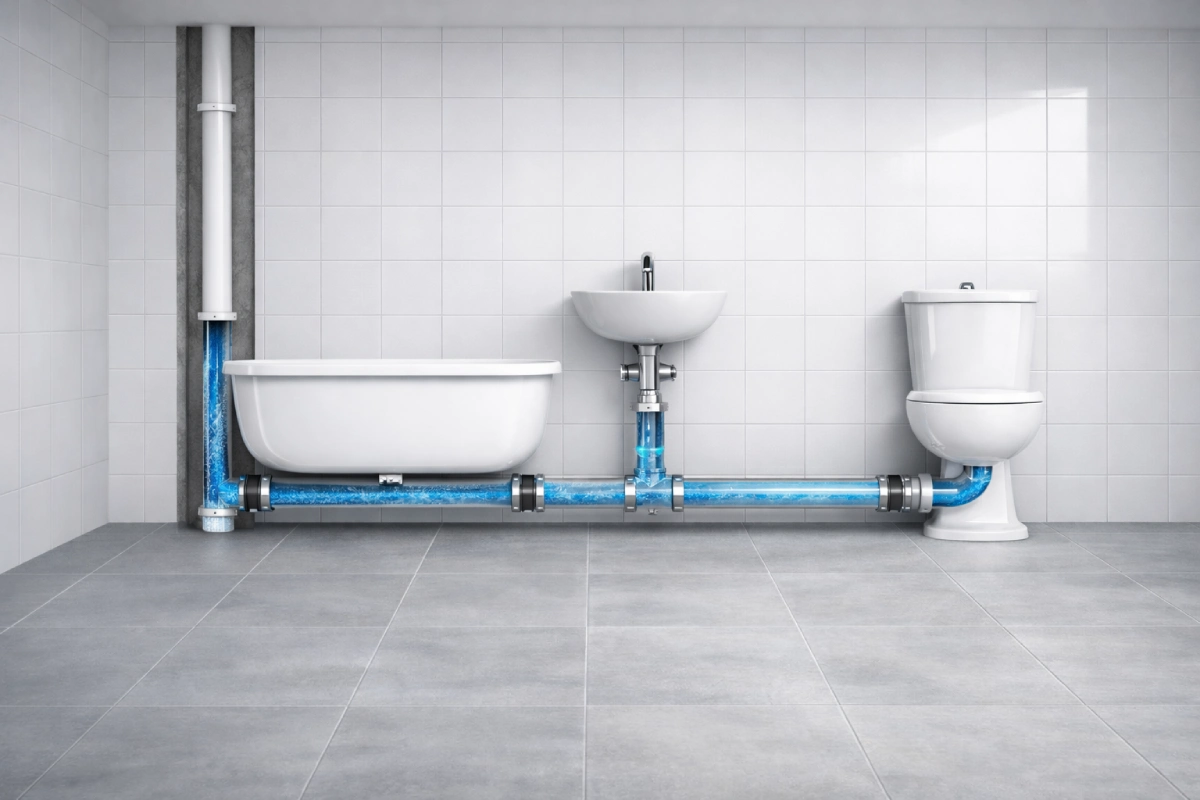 Abwasserstrang und Fallleitung – wie beides zusammenhängt